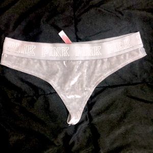 New Pink velvet thong panty